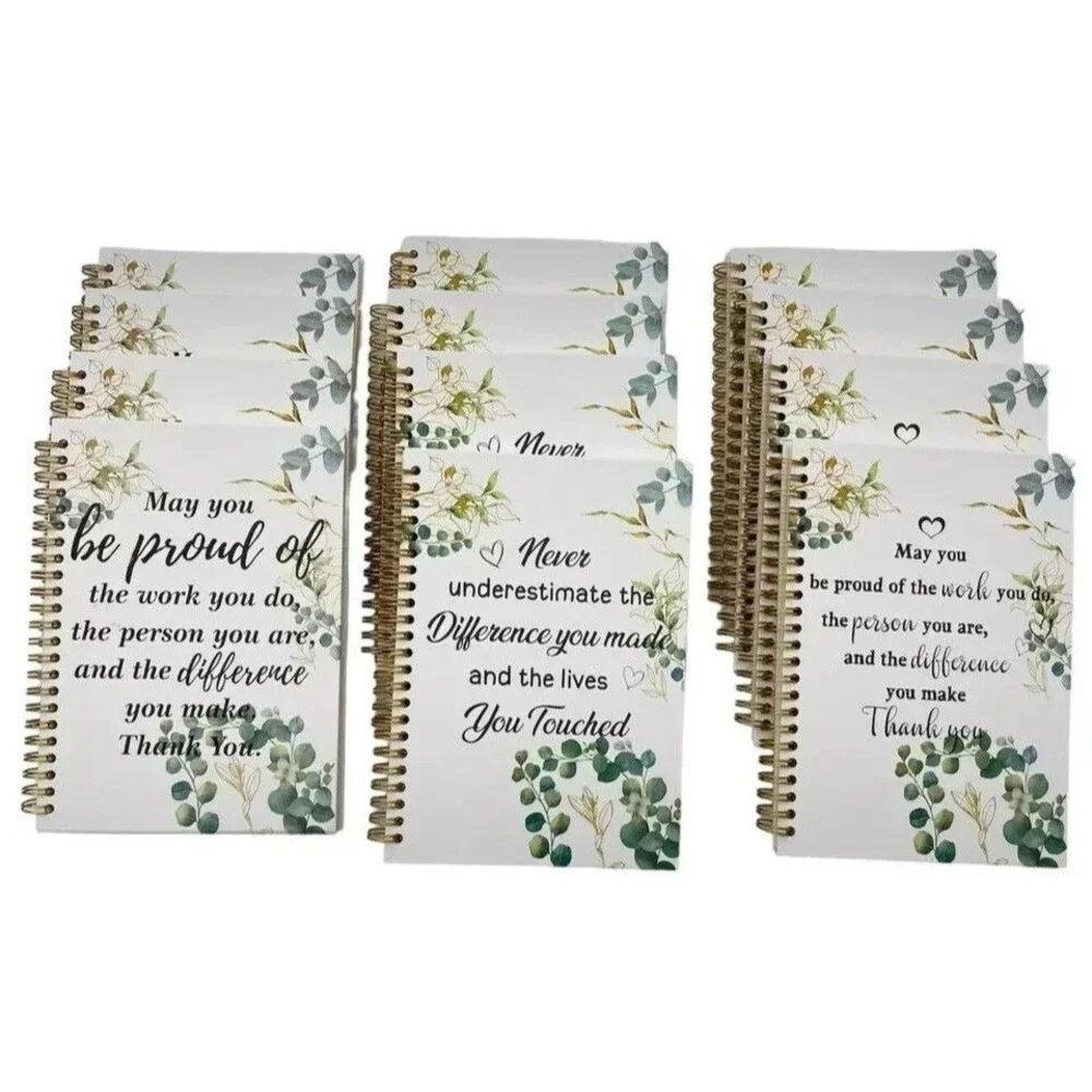 Appreciation Thank You Gifts Inspirational Spiral Notebook set of 12